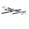 Dweled Parallax 55in LED Linear Pendant 3000K in Black PD-731 - alternate 1